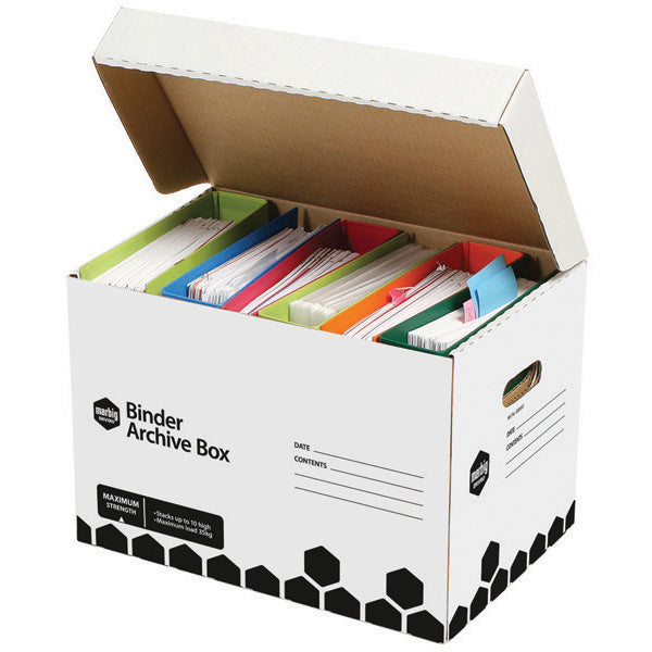 Marbig Archive Box Binder Retail 800500 345wx480dx330h White Pk 5_135012300_800500