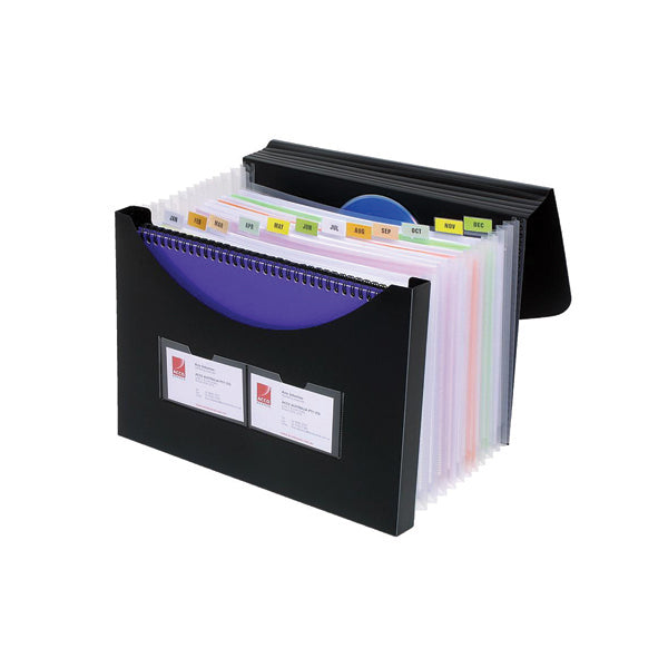 Marbig Expanding File With Storage Box A4 Black_39363400_90022