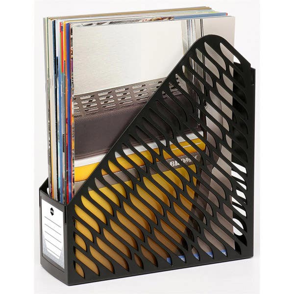 Marbig Magazine Rack Twin Pack 90X245X275mm Black 38699103 64776