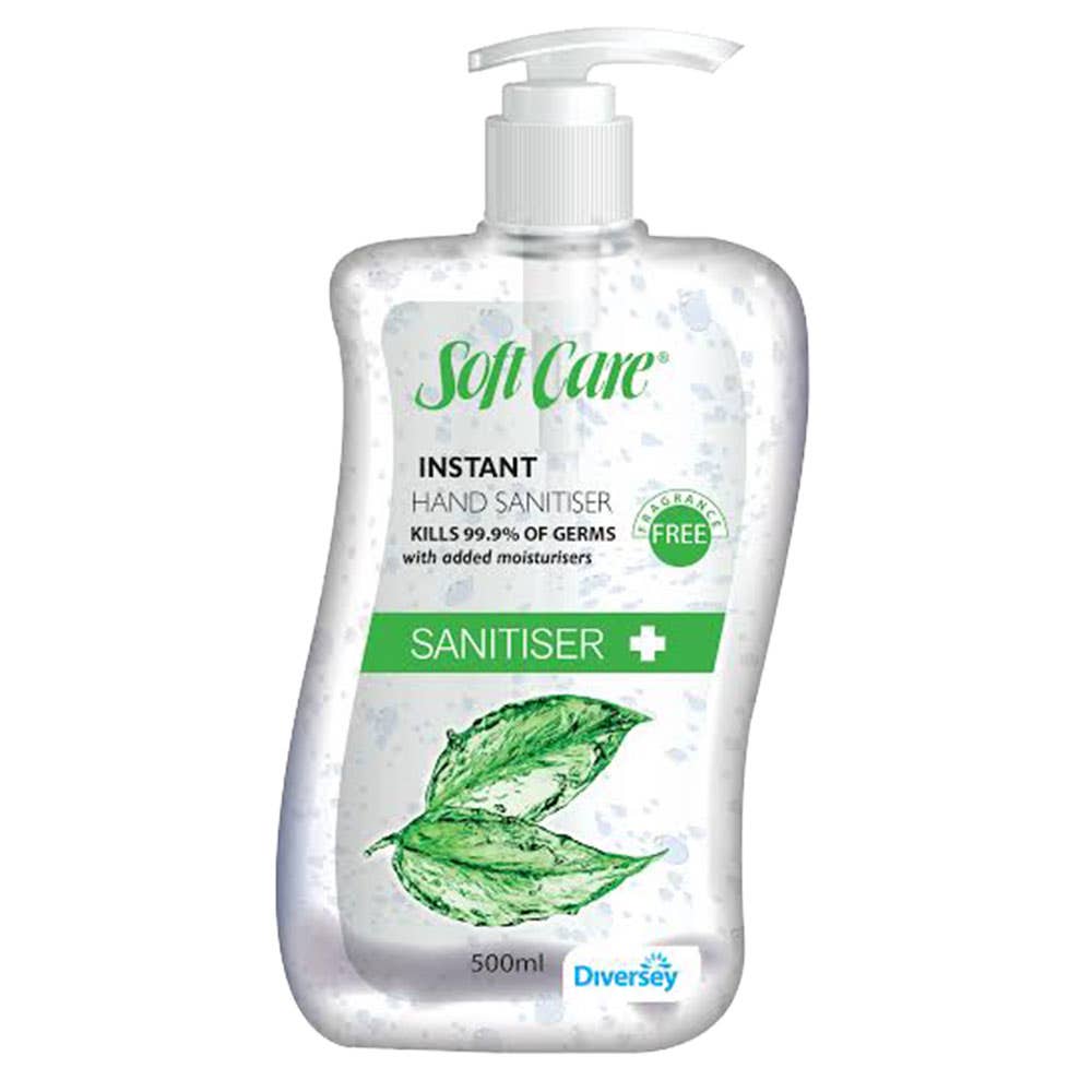 Hand Sanitiser Soft Care Instant Fragrance-Free 500ml Diversey 139962 5399903
