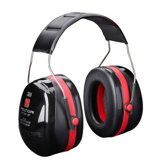 Optime&trade; III Headband Earmuff Class 5 Black/Red_1404001_7100242353