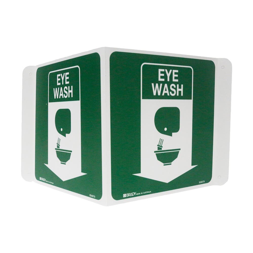 Sign EYE WASH 250 x 175mm 3D Style 143255 854079
