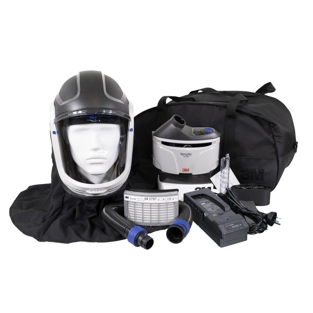 Versaflo&trade; TRM-407C PAPR Helmet Flame Resistant Shroud & Charger_145252_7012875691