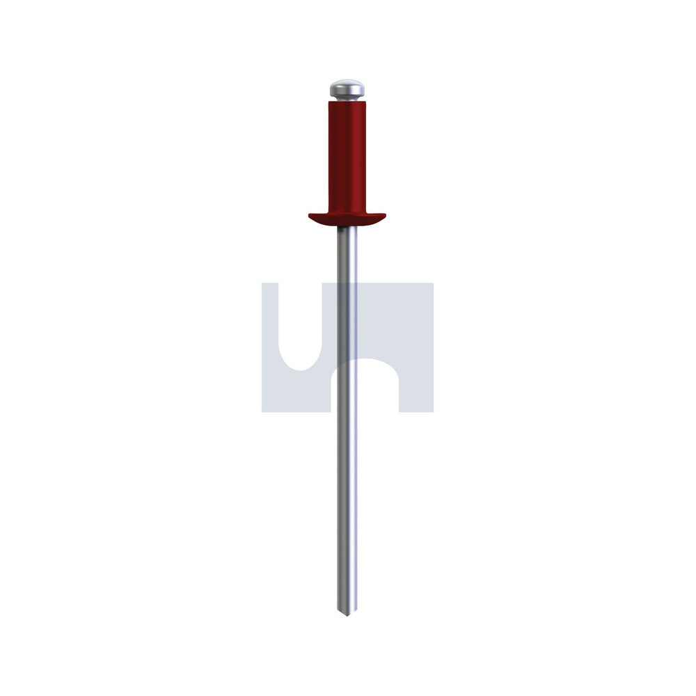 Rivet Dome Hd Open Manor Red 73 - Alum 5052/Steel Zp #54 - Pk 1000_40093783_RMR73OAS504