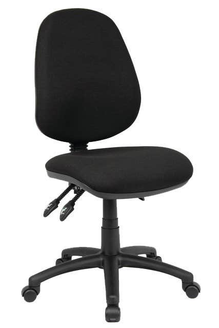 Qca General Task Chair 120Kg  No Arms Black 1007854 YS08 BLACK