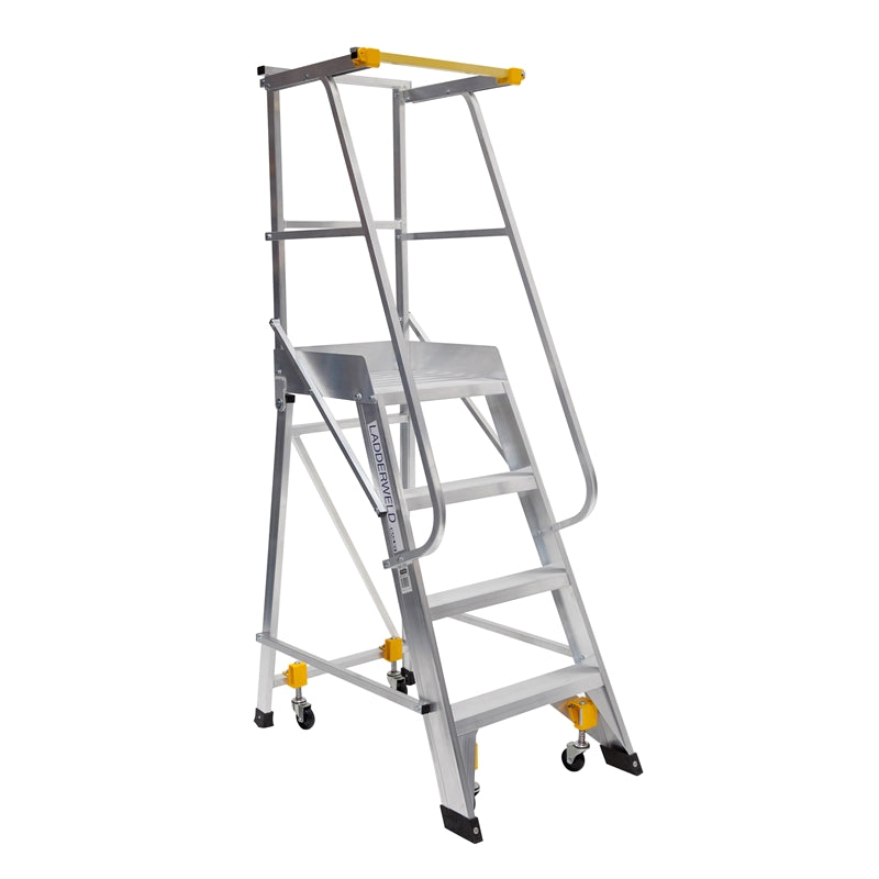 Aluminium Order Picking Platform 7 Steps 1.93m 150kg 40023613 FS13878