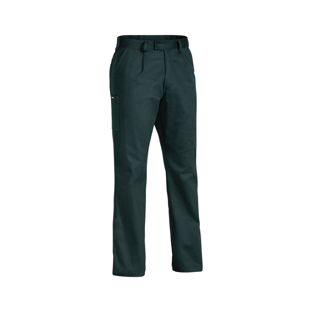 Pants 107ST Bottle Cotton Drill 310gsm Utility Single Pleat Bisley_90010736_BP6007_BGRGS07