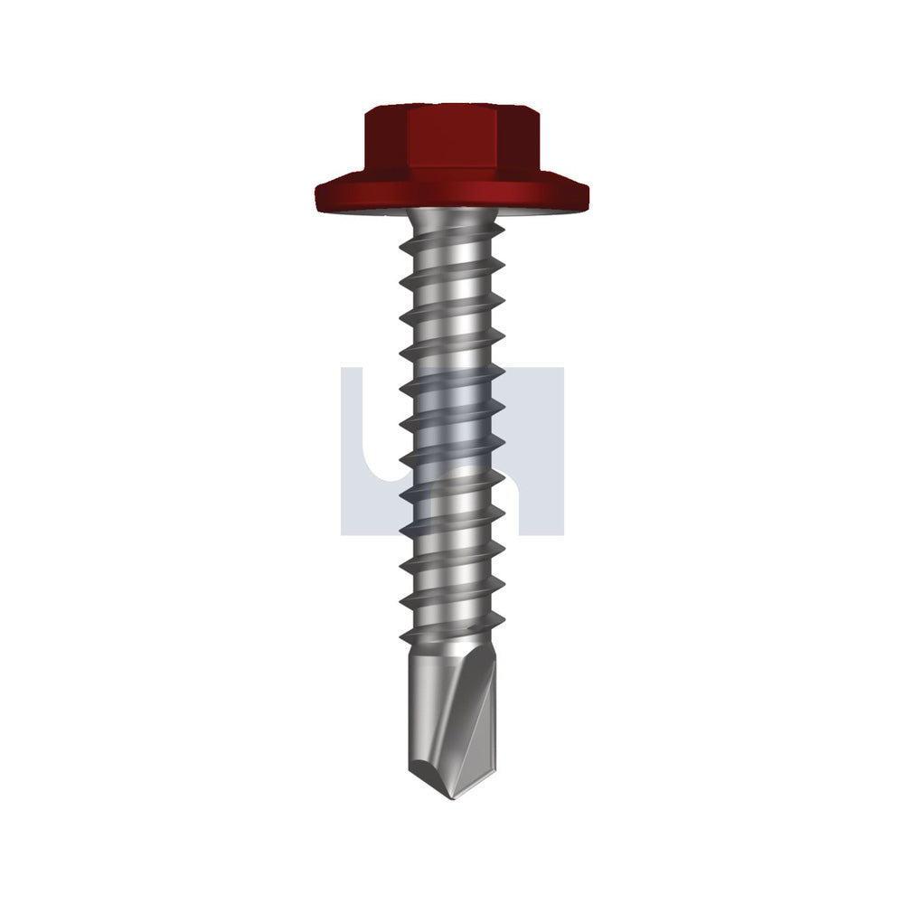 Metal Sds Flg Hex Hd Manor Red (Scoria) -Cl4 As3566 #12-14 30 - Pk 1000_40095205_TMRM4FH1214030