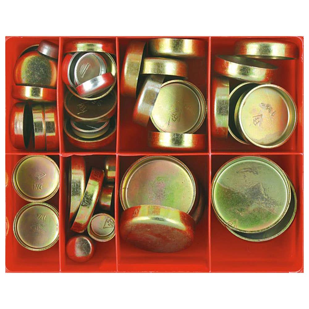 Grab Kit Plug Expansion Cup Type Imp Steel 13 Sizes 52 Piece 1601002 CA38
