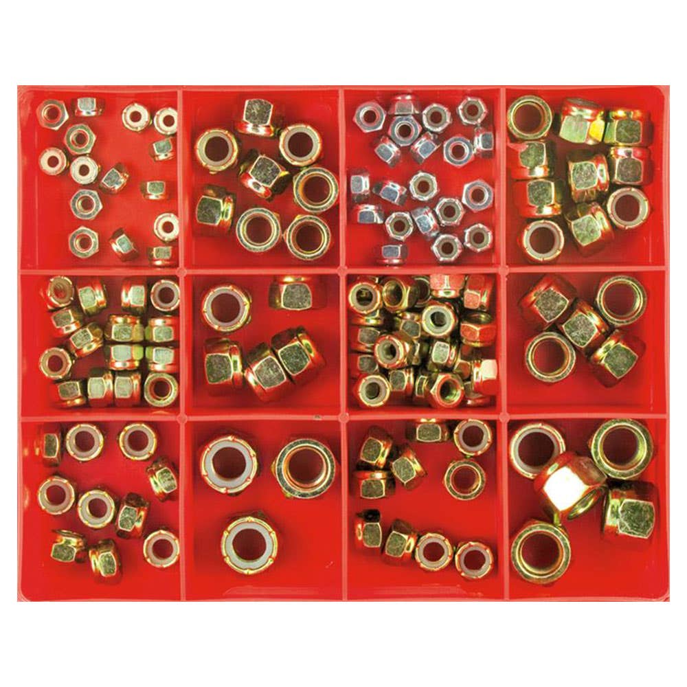 Grab Kit Nut Nylon Insert Lock UNC/UNF 12 Sizes 131 Piece 1604002 CA126
