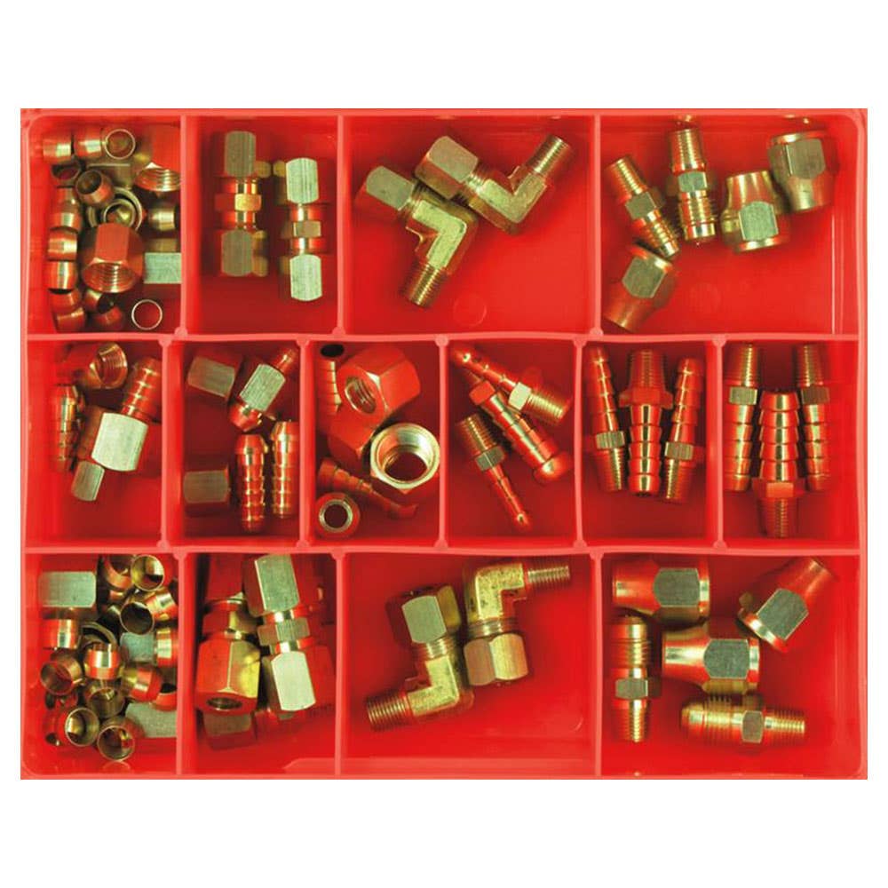 Brass Fittings Grab Kit 22 Types 110 Pieces CA134 Champion Fasteners 1604004 CA134