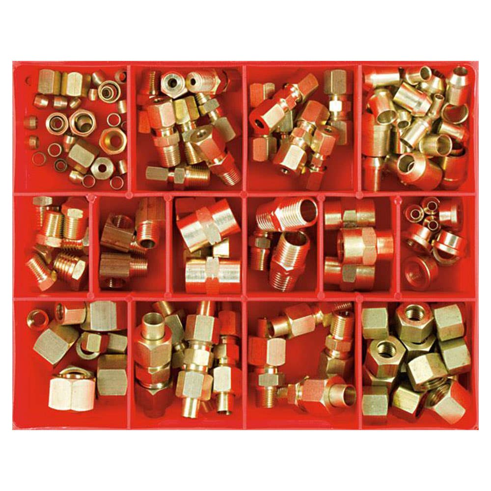 Brass Fittings Grab Kit 32 Types 155 Pieces CA178 Champion Fasteners 1605002 CA178