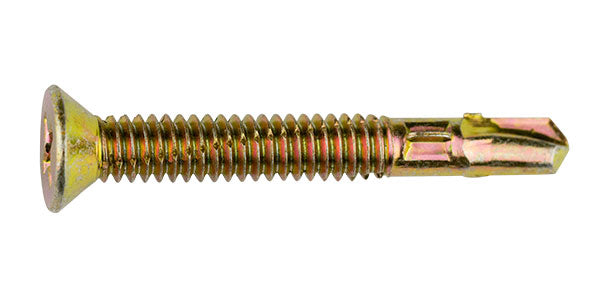Screw Wing Driller CSK Rib Head Clear Class 3 Galvanised 10G 16 X 45mm 79017581 SWRC3100452