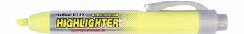 Artline 63 Clix Highlighter Retractable Chisel Point Yellow_16139429_106307