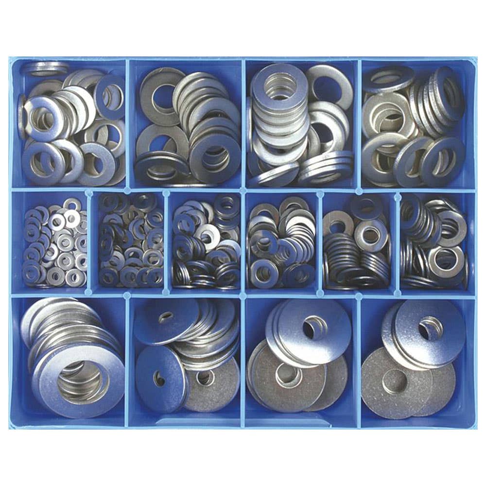 Grab Kit Washer Flat Panel 304 Stainless Steel 16 Sizes 385 Piece 1614001 CA1830
