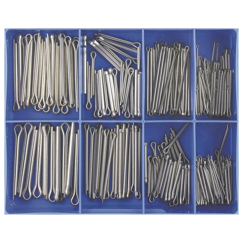Grab Kit Pin Split Stainless Steel 10 Sizes 1.6-5mm 225 Piece 1614003 CA1850
