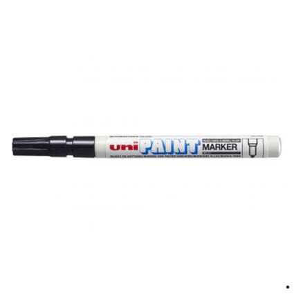 Uniball Px21 Paint Marker Fine Bullet Point 1.2 mm Pack 12 Black 16310803 PX21BK