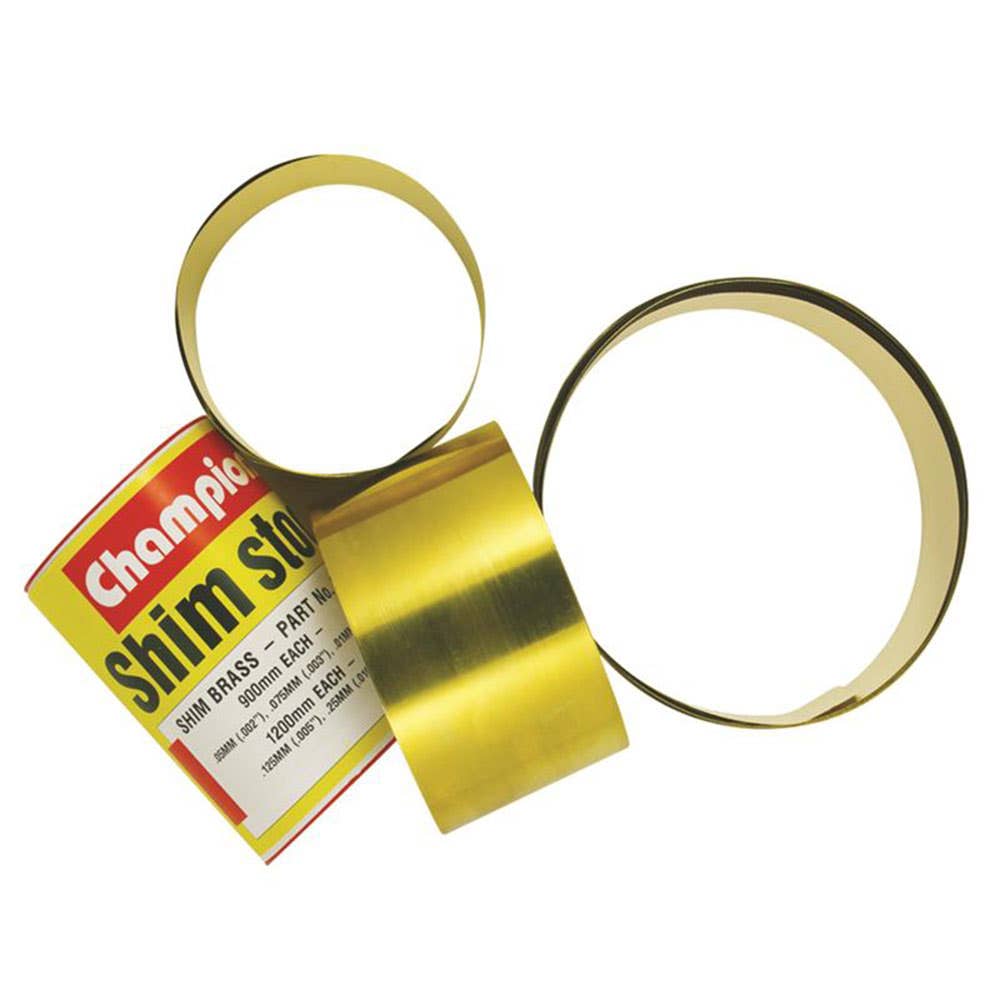 Grab Kit Shim Brass Stock 0.002''-0.010'' 60mm Wide Rolls 5 sizes 1640001 CA31