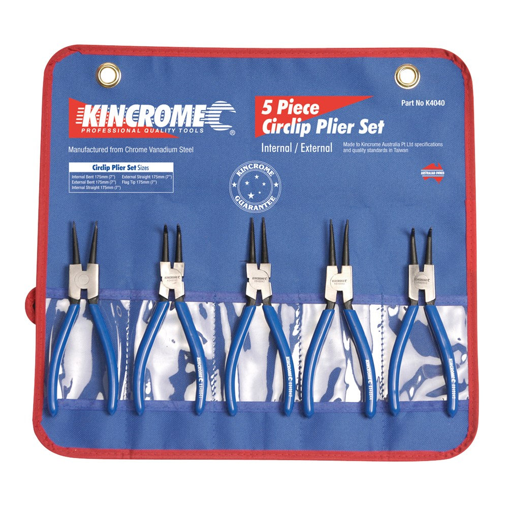 5pce Circlip Plier Set Kincrome 217190 K4040