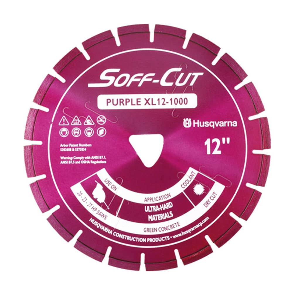 XL6-1000 Purple 152mm Dry Segmented Rim Diamond Blade 167828 542777005