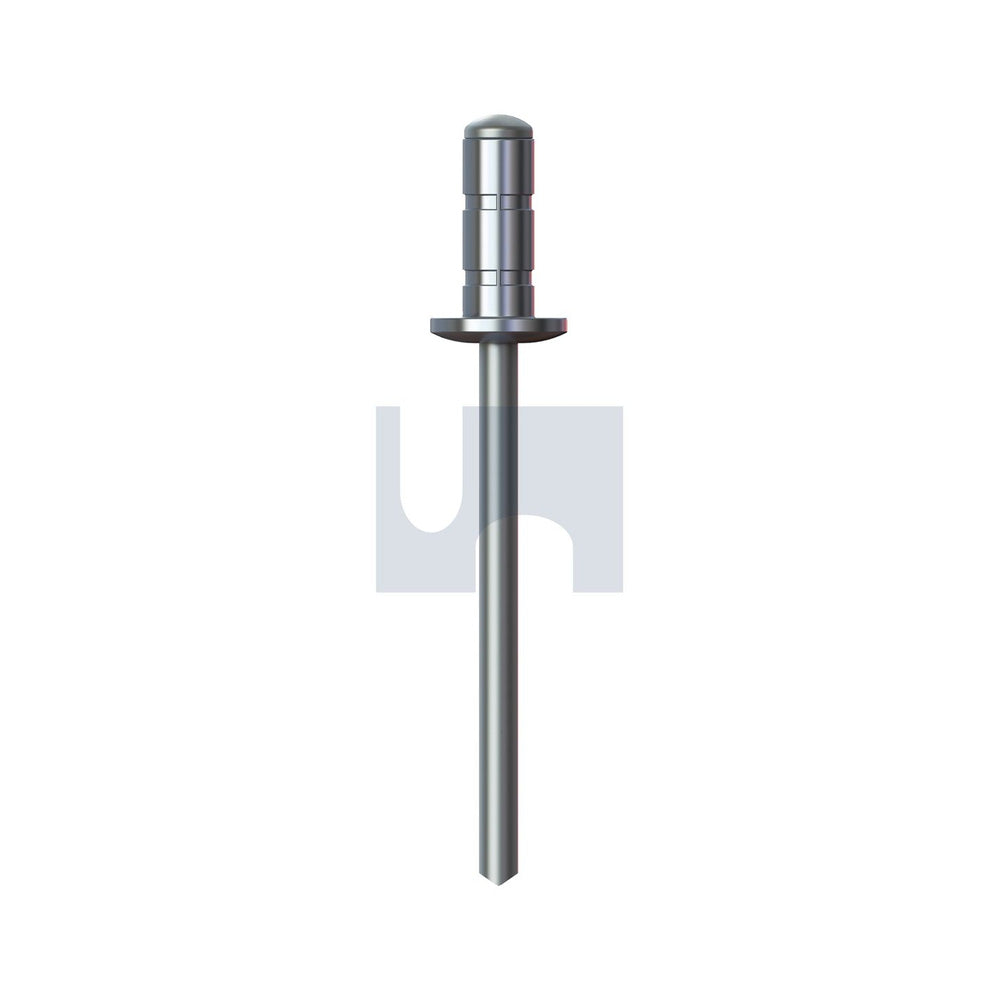 Rivet Dome Hd Multi-Grip Plain 73As2 - Alum 5052/Steel Zp #68 - Pk 500_40094041_R9P73MAS608
