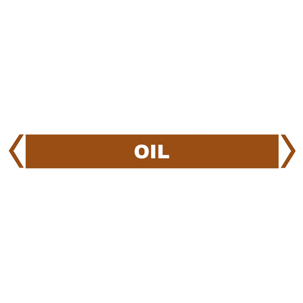 Marker Pipe OIL 40-70mm OD 475 X 31mm Pk 10 408780 860043