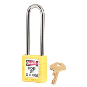 Padlock Lockout 0410 Zenex 76mm Yellow KD 255483 0410LTYLW