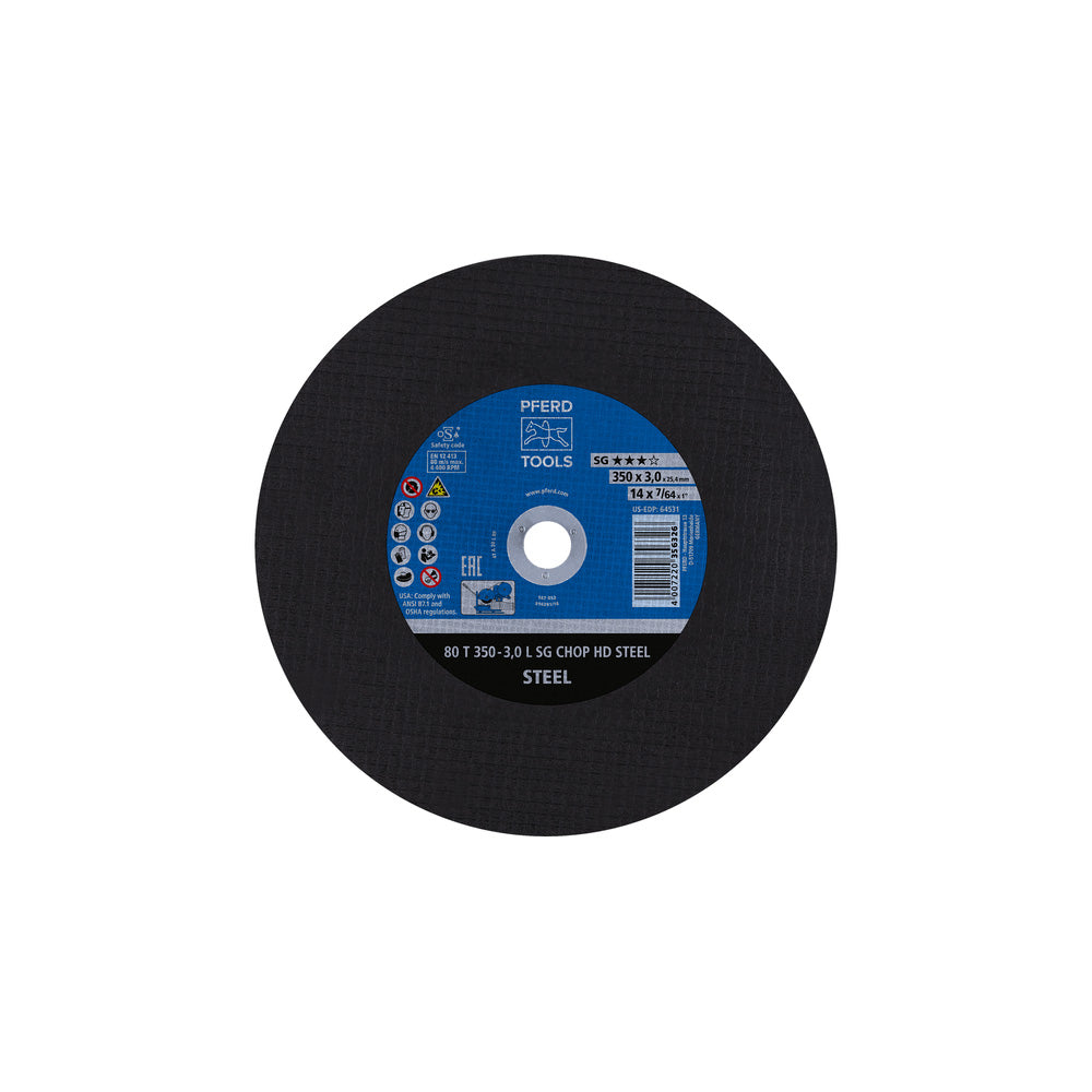 Cut-off wheel T 350x3.0x25.4 mm Performance Line SG CHOP HD STEEL for stee_40108562_66323580