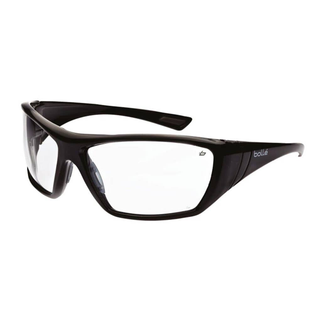 Glasses Safety Smoke Lens Black Frame AF/AS Hustler Bolle 177148 1652602 NLA