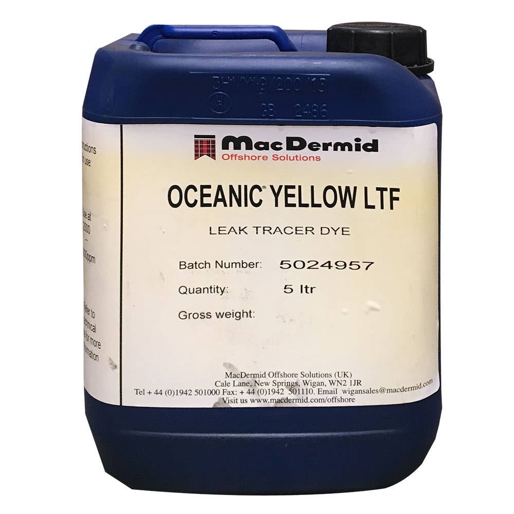 Dye Oceanic Fluorescent Yellow/Green 5L LTF Macdermid 177681 DYE-YELLOW