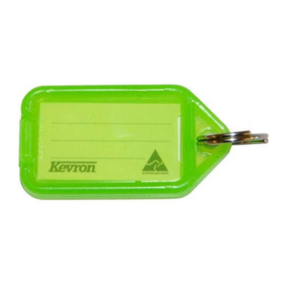 Plastic ID Key Tags 19mm Ring Green 50 Pack 179135 37744