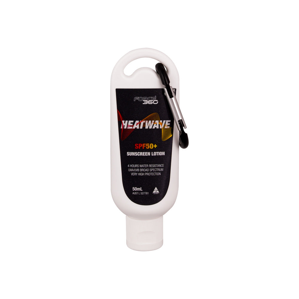 Sunscreen Force360 Heatwave 50+ Lotion 50ml Carabiner_620219_SPHW50C-50