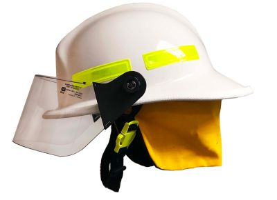Helmet Fire Fighting White With Visor MSA 175275 660CFSW