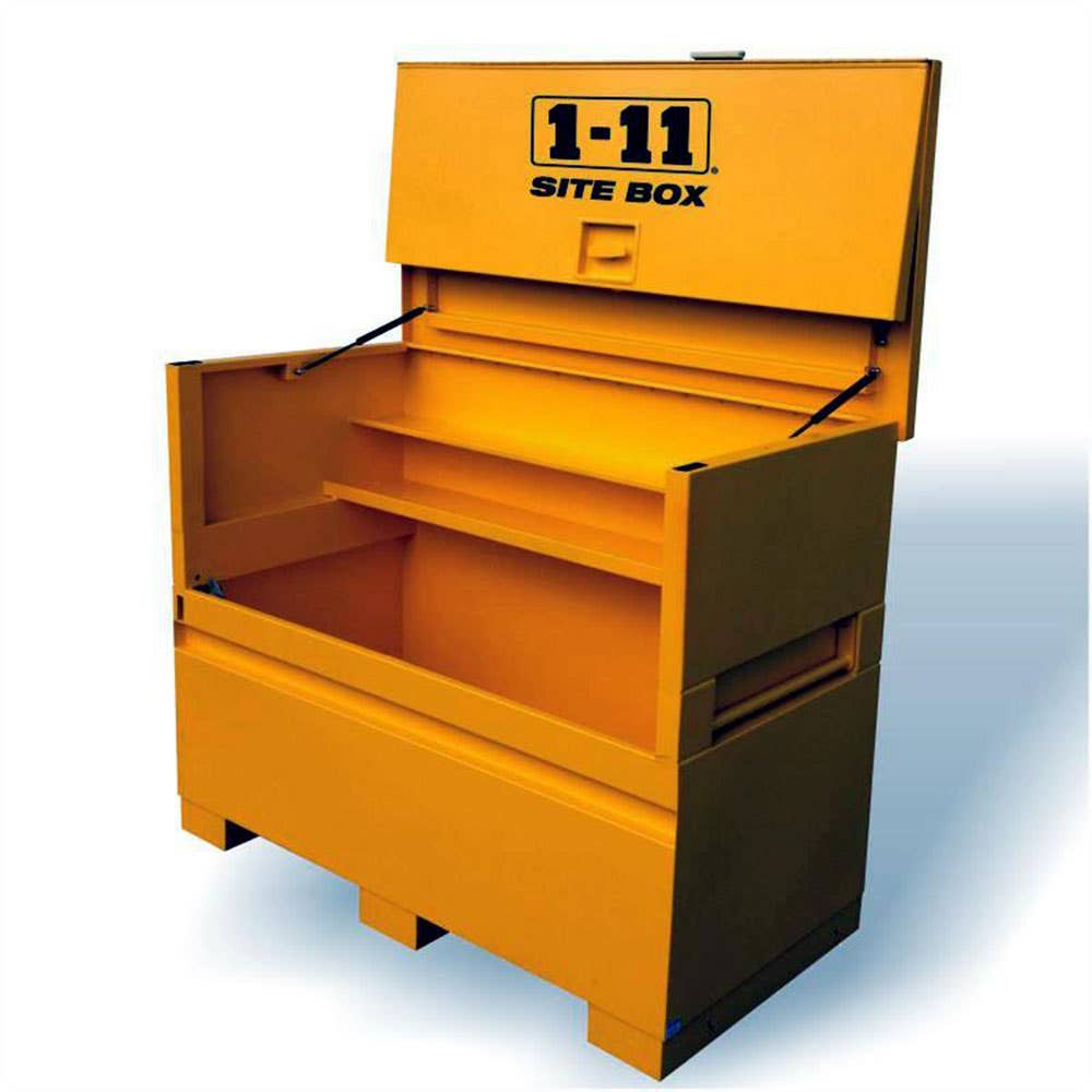 Site Box Flip Up Panel Heavy Duty 1525 x 765 x 1168mm Yellow 1-11 180520 SITESUPABOX
