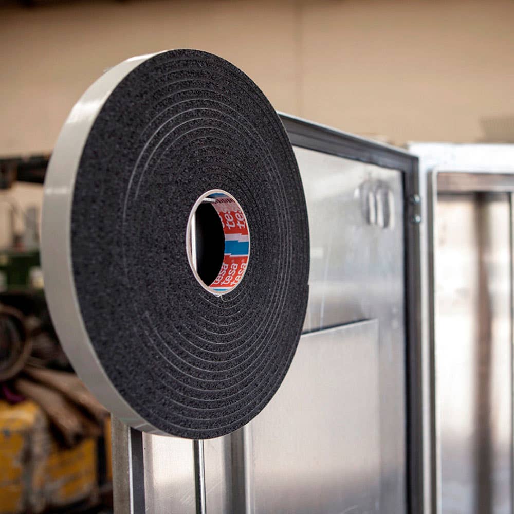Tape Foam PVC/Nitrile Black 3mm x 18mm x 9m Tesa 182879 50601-00009-00