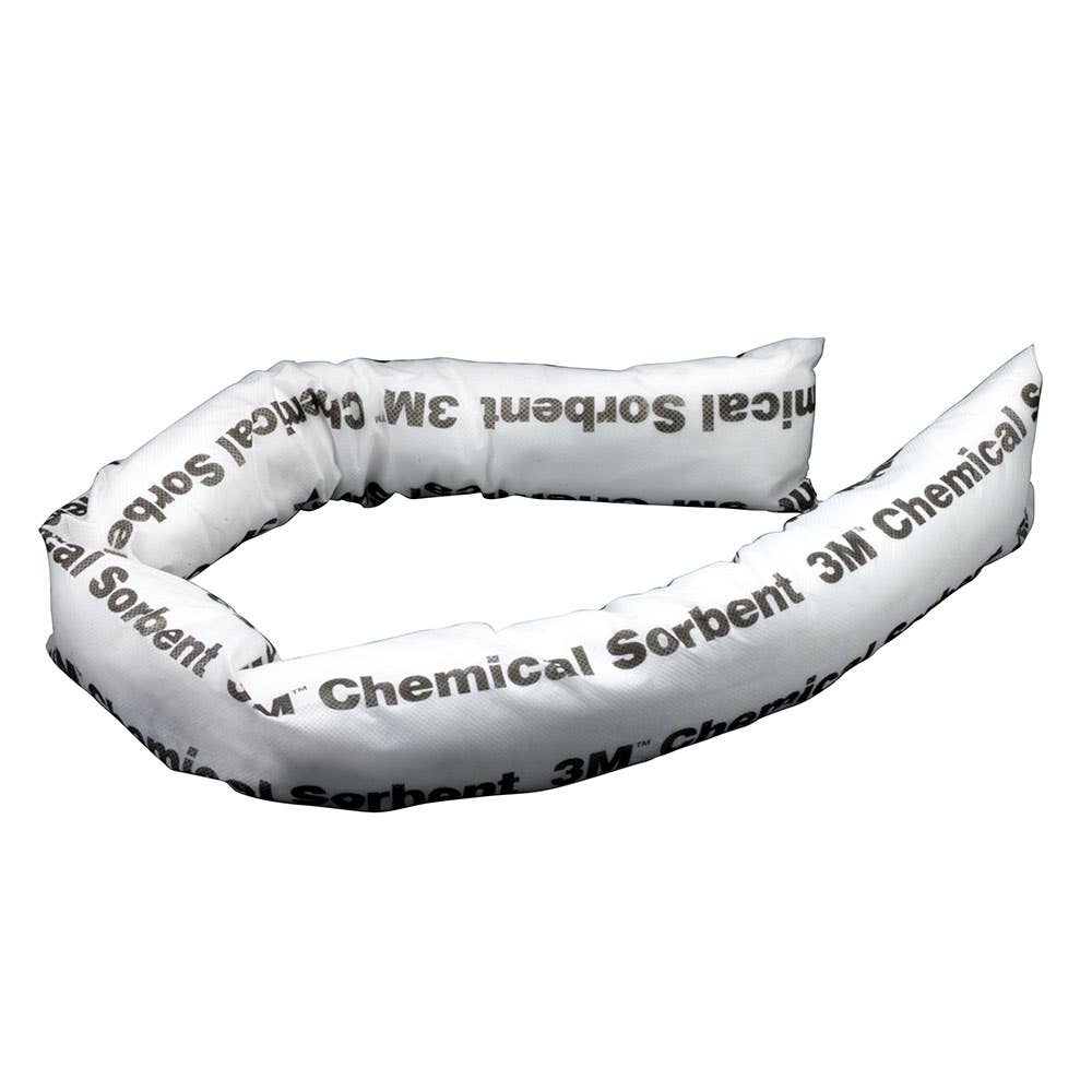 Absorbent Boom Hazardous Chemicals Mini 75mm x 1.2m 12pk 3M 185188 7000001909