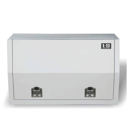 Full Door Steel Truck Box With Gas Struts White 1,500 x 500 x 680mm 185288 DSB1500WT