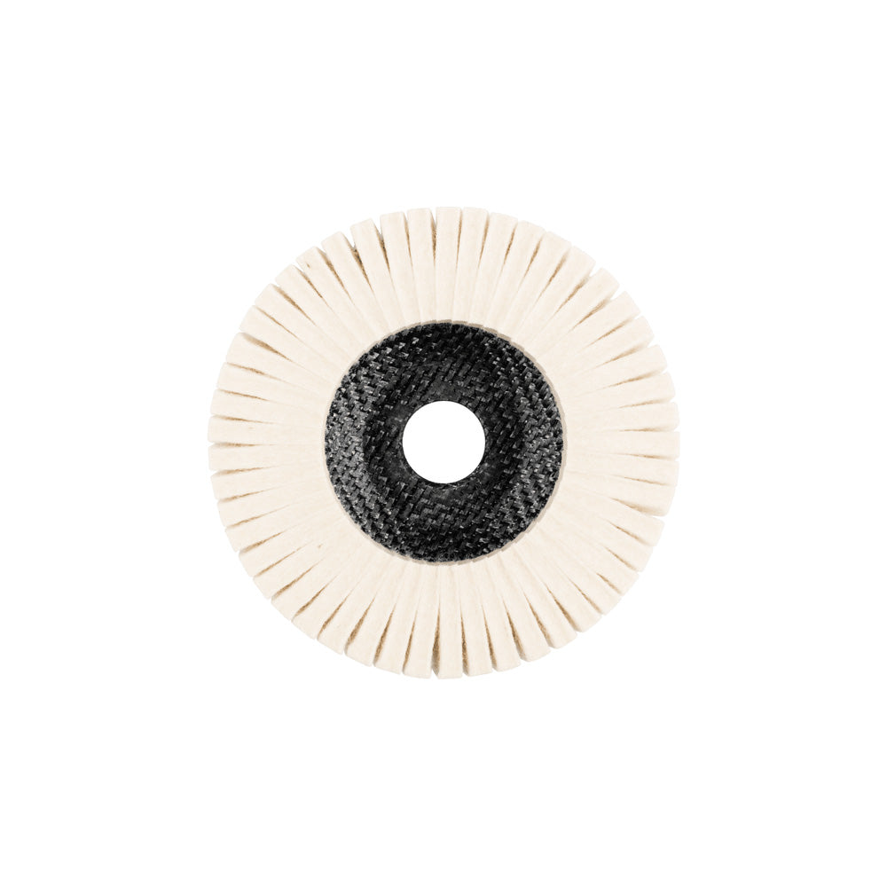 Hard felt flap disc FFS d125 mm hole 22.23mm for polishing w/angle grinder_40108225_44371125