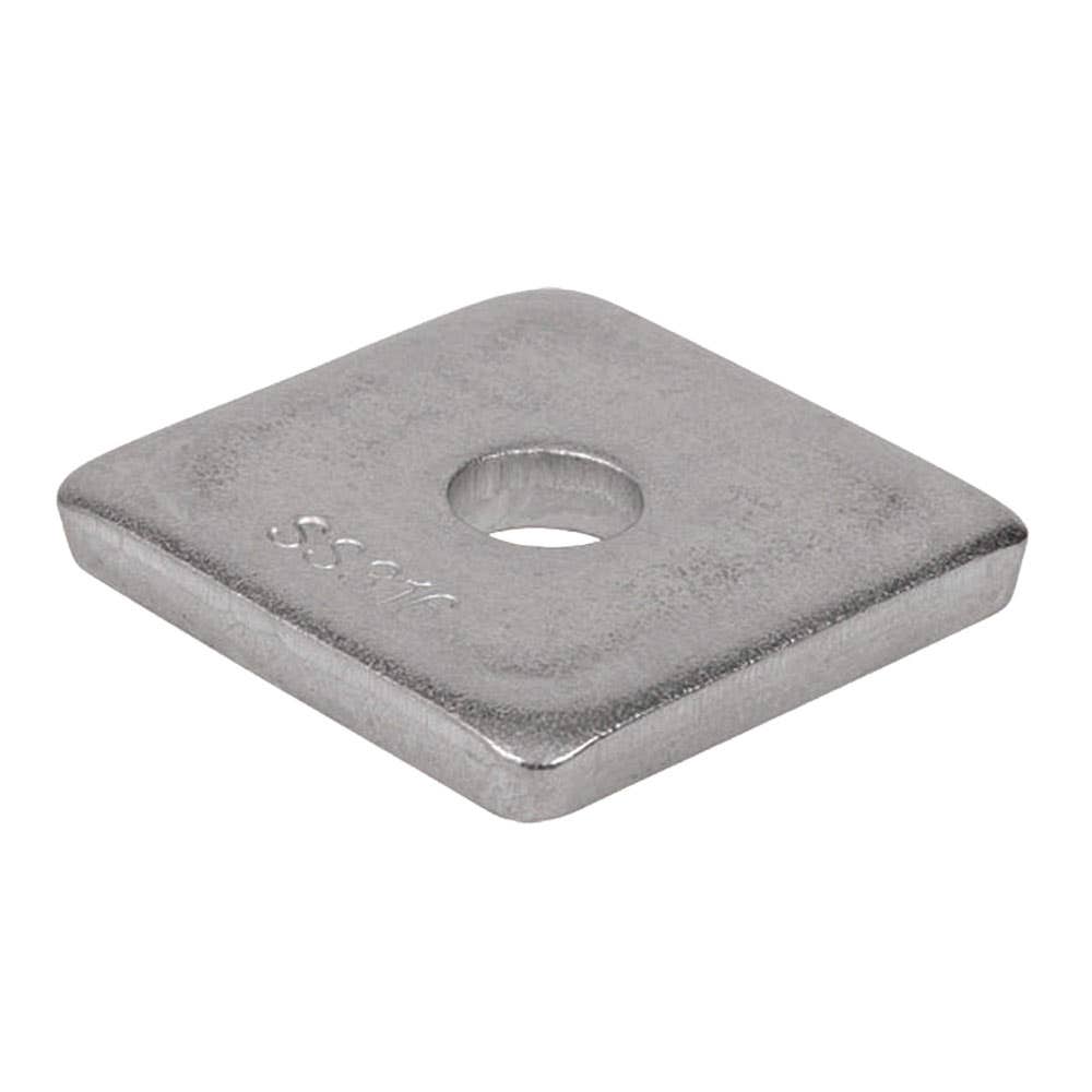 Washer Square 316 Stainless Steel 12 X 50 X 50 X 3mm 191261 WS16PM12050030