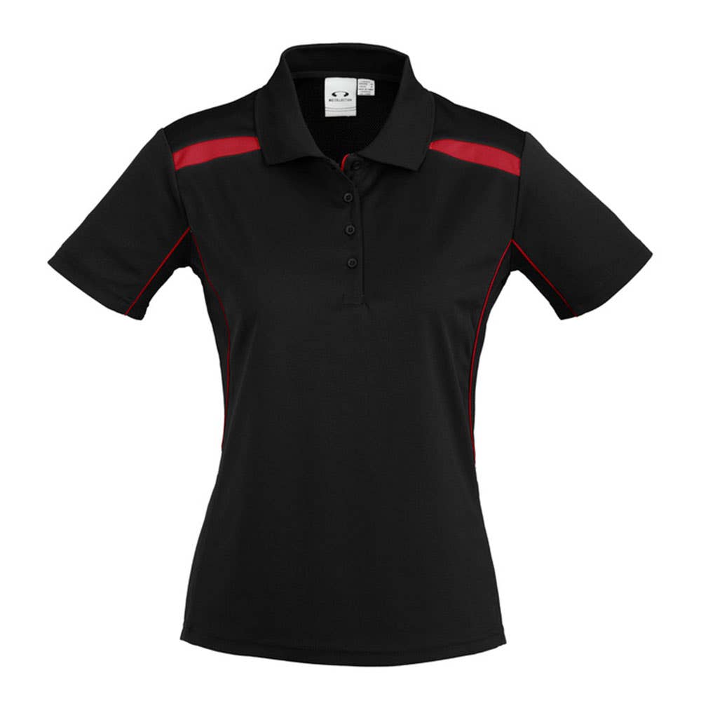 Shirt Polo S/S Womens Polyester United Biz BAE Logo BAEP244LS