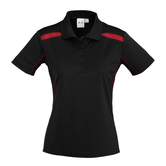 Shirt Polo S/S Womens Polyester United Biz BAE Logo BAEP244LS