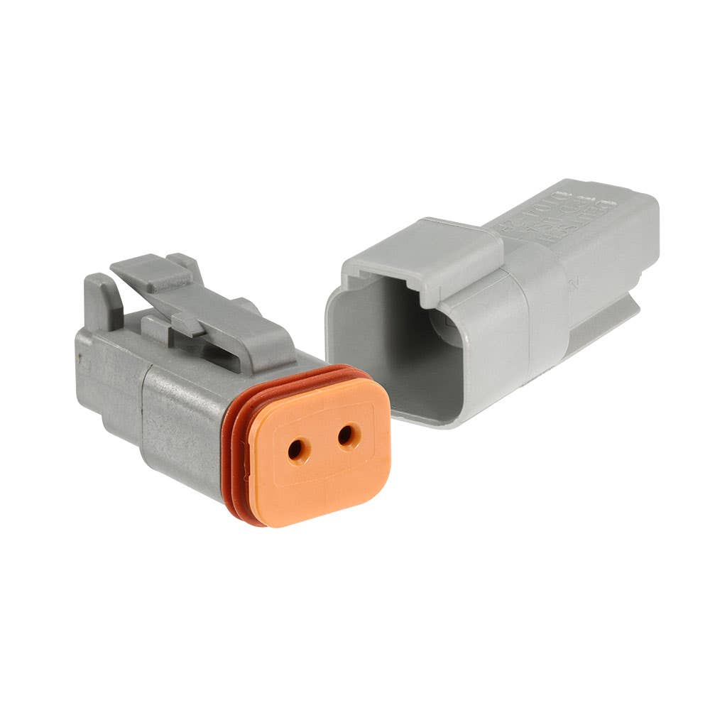 Deutsch 2 Way Connector With Terminals Wedge And Seals 195458 57422BL