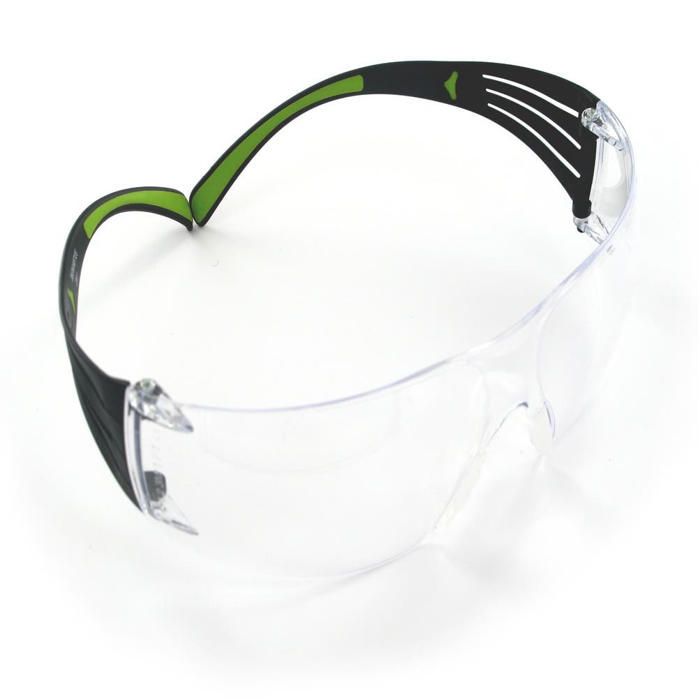 Glasses Safety SecureFit SF410AF-AF Clear Lens Blk Ten W/ Neon Grn Accents_197308_7010341340