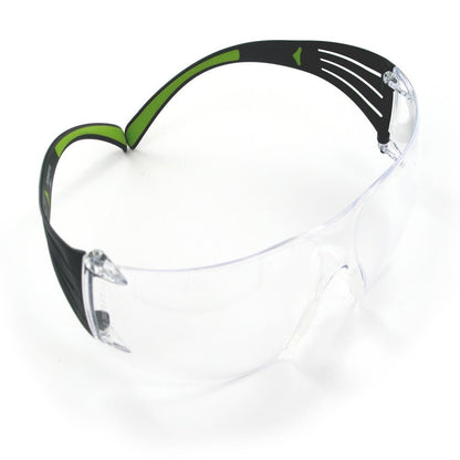Glasses Safety SecureFit SF410AF-AF Clear Lens Blk Ten W/ Neon Grn Accents_197308_7010341340