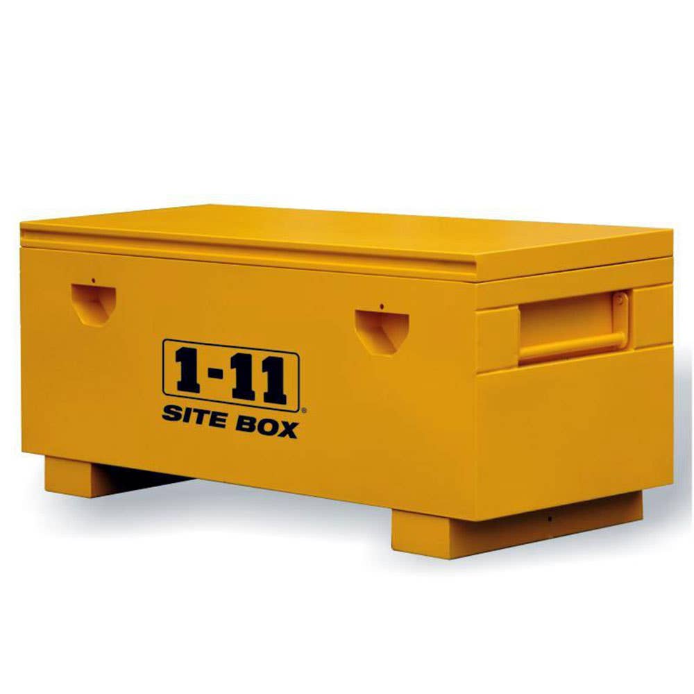 Steel Site Box With Forklift Slots 1,568 x 610 x 660mm Yellow 197653 SITE60
