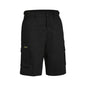 Shorts Cargo 87R Black Cotton Drill 310gsm 8 Pocket Bisley_90018237_BSHC1007_BBLKR87