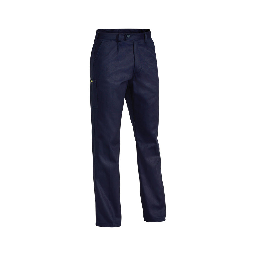 Pants 92R Navy Cotton Drill 310gsm Utility Single Pleat Bisley_90010749_BP6007_BPCTR92