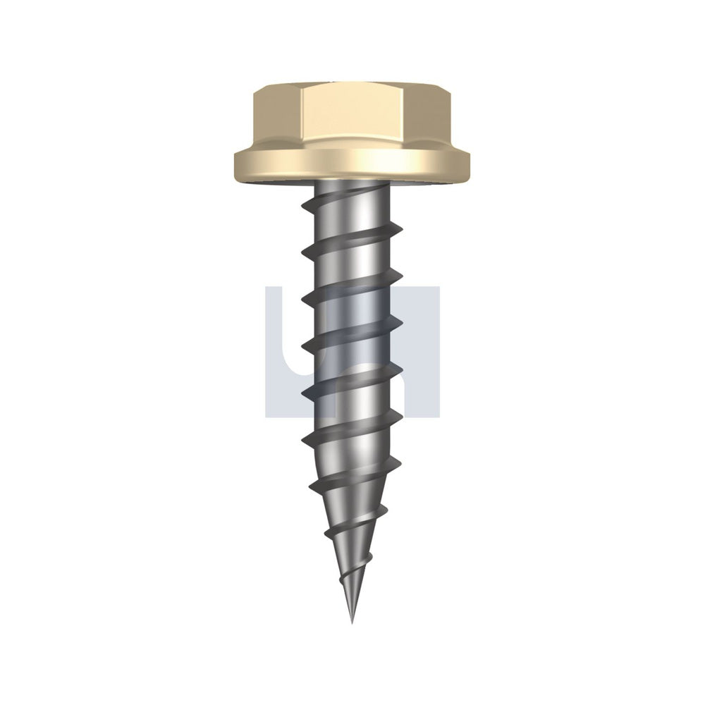 Needle Pt Sds Flg Hex Classic Cream -Cl4 #10-12 20 - Pk 1000_40094370_TCCN4FH1012020