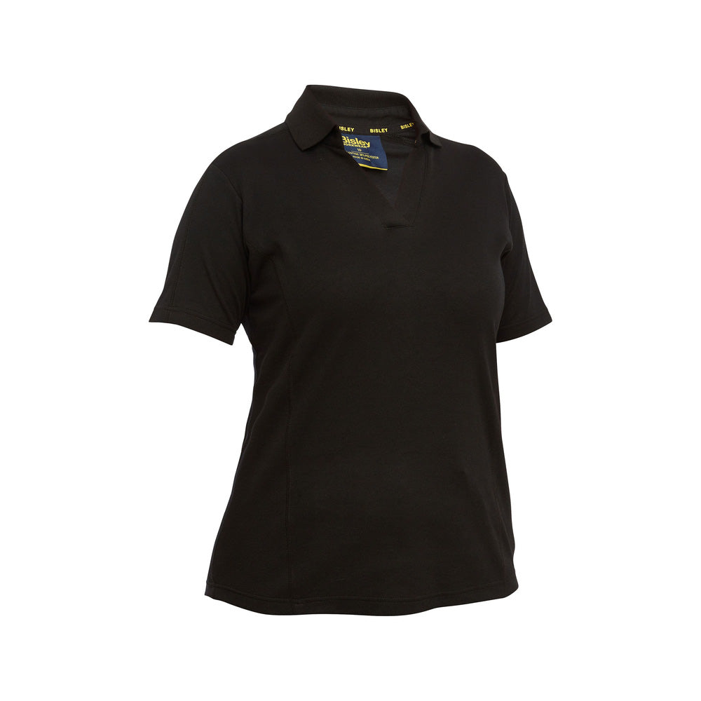 Polo Womens Short Sleeve V Neck Black 10 Black BKL1202_BBLK10_40075509_BKL1202_BBLK10