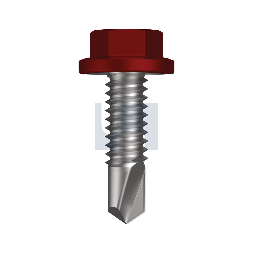 Metal Sds Flg Hex Hd Manor Red (Scoria) -Cl4 As3566 #14-20 22 - Pk 1000_40095210_TMRM4FH1420022